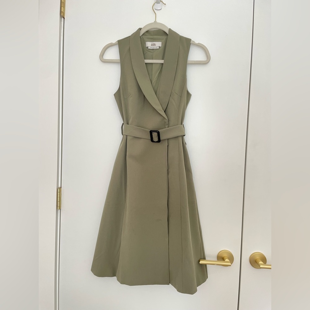 LOVE, BONITO • Sleeveless Belted Wrap Dress